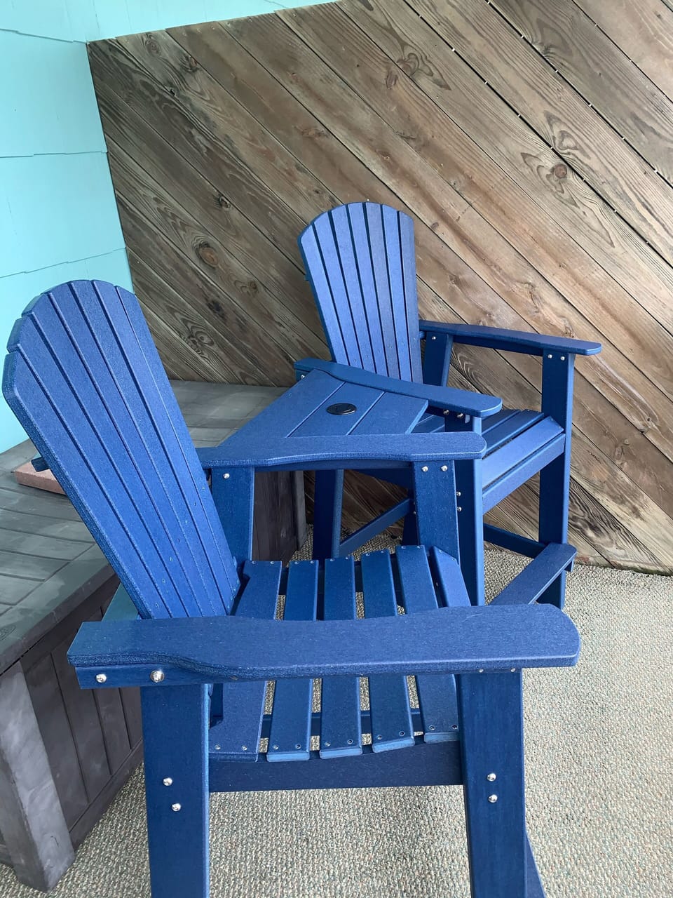 Enjoy sunset views and drinks from balcony chairs!
