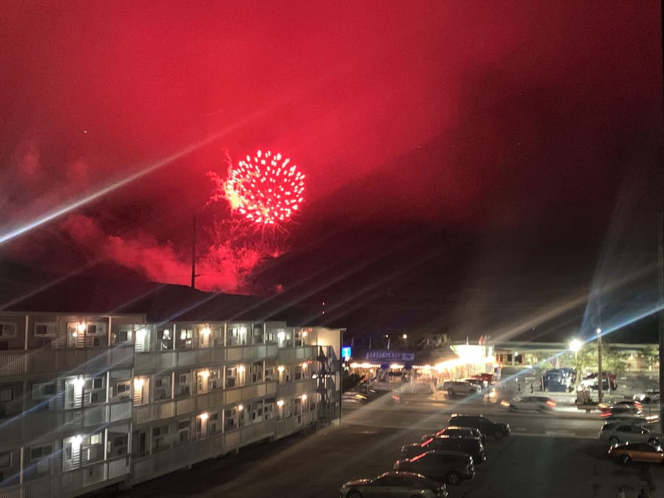 Firework show from Deck, every Sunday during the Summer! 