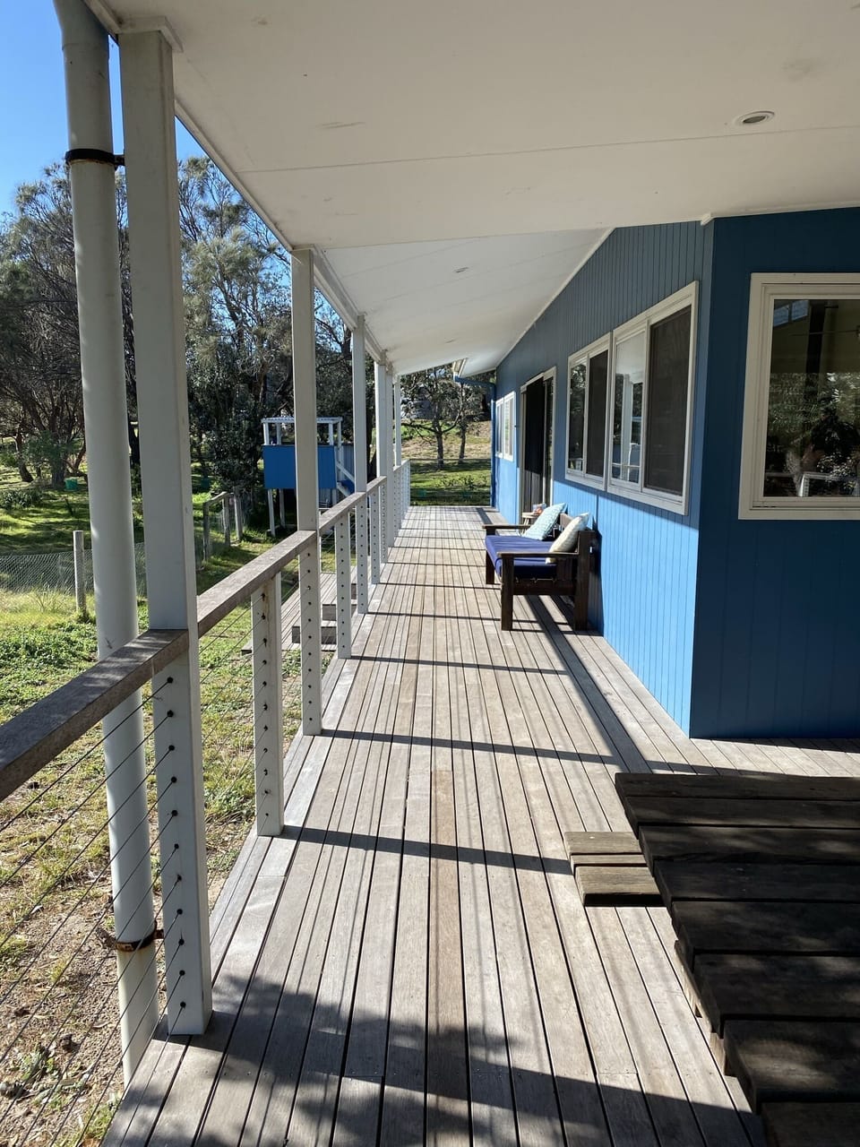View of side deck
