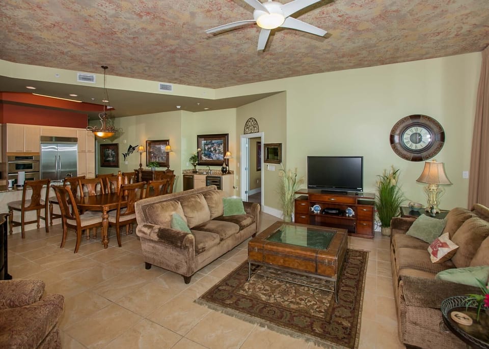 Spacious living and dining areas