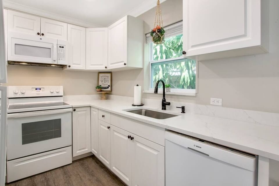 Bright and airy; full of natural light.