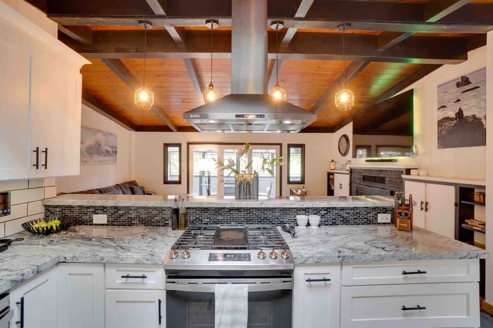 Kitchen. Great views of the golf course