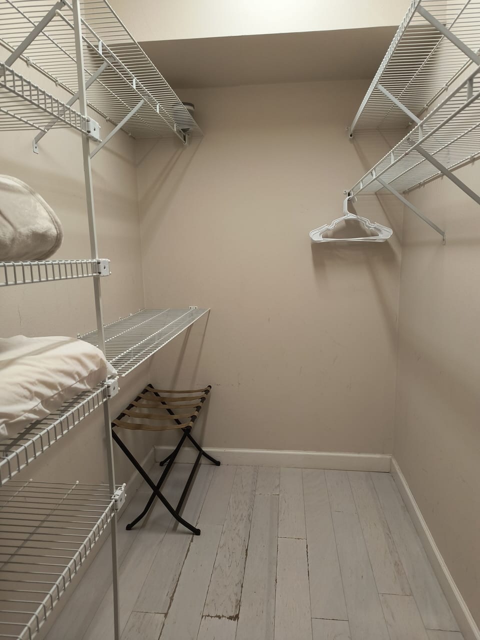 PLENTY OF ROOM IN THE GRATEFUL SUITE WALK-IN CLOSET (BLESSED SUITE HAS ONE TOO!)