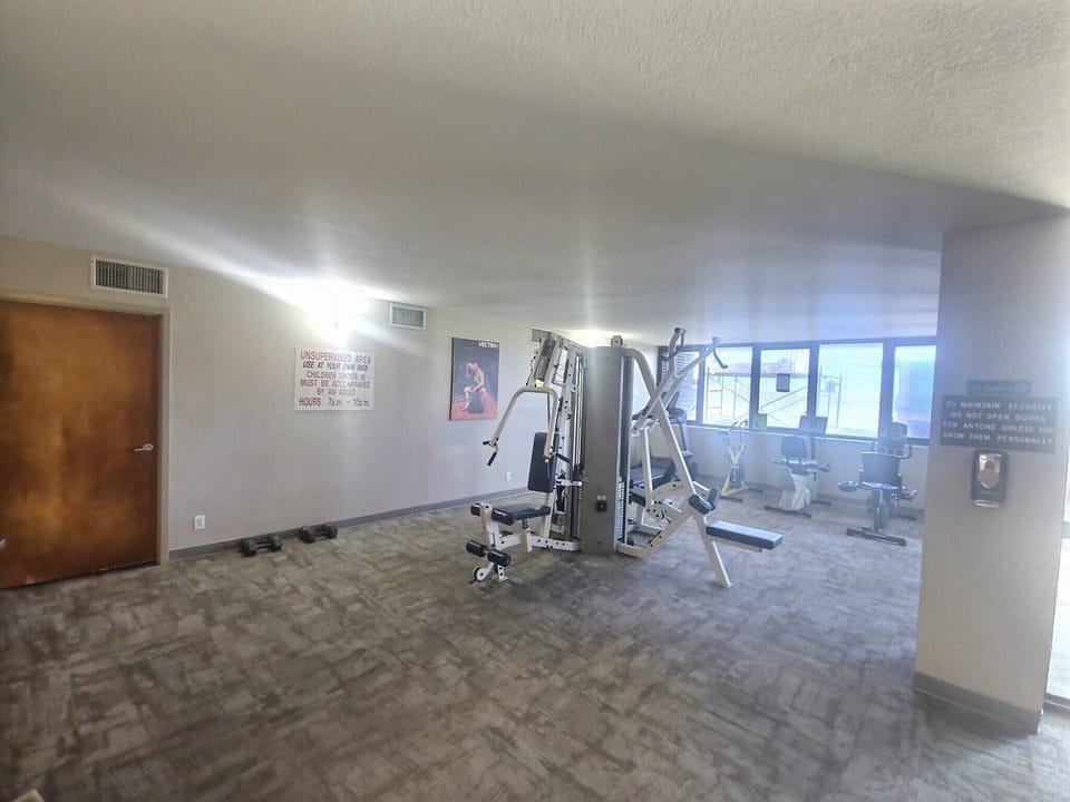 Fitness center located on Level G