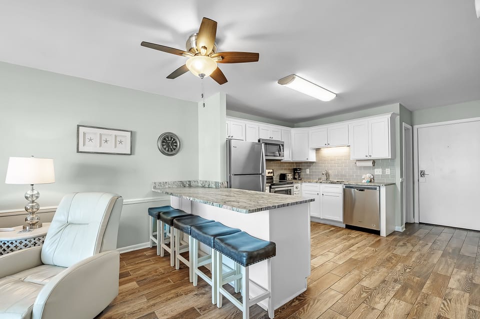 The Kitchen and Dining Area