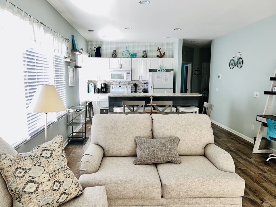 Love seat in living room