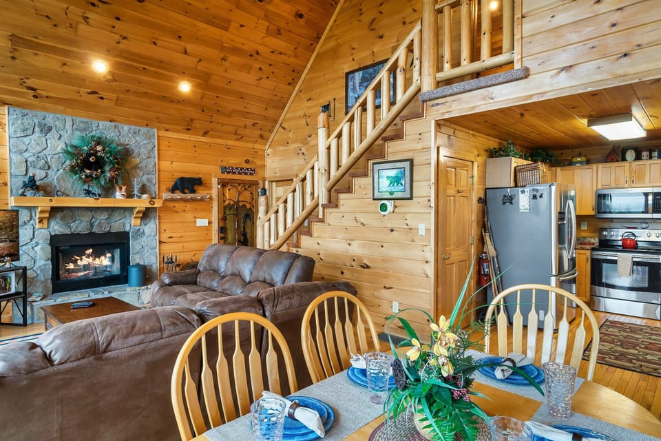 Main level 2nd floor open floor plan concept keeps the family together.