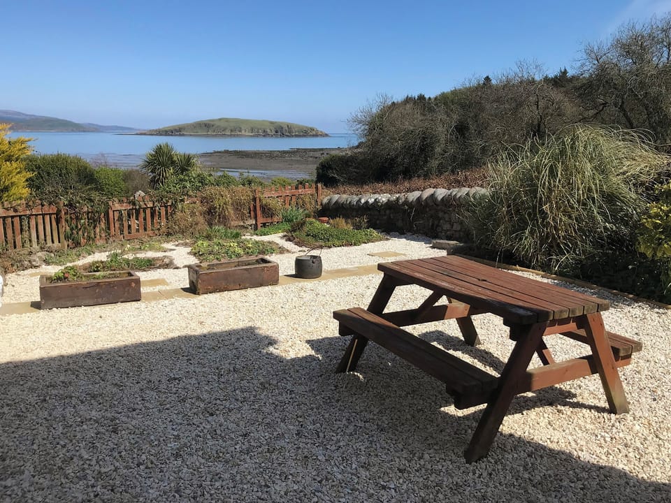 Sitting-out-area | Balcary Mews Cottage, Auchencairn