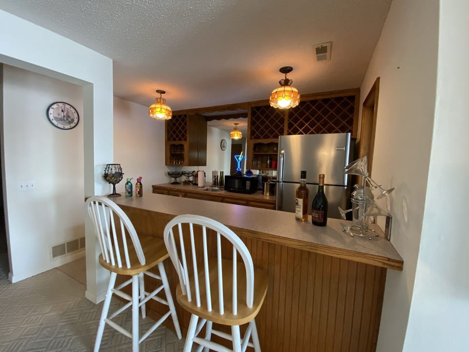 wet bar, second refrig & microwave