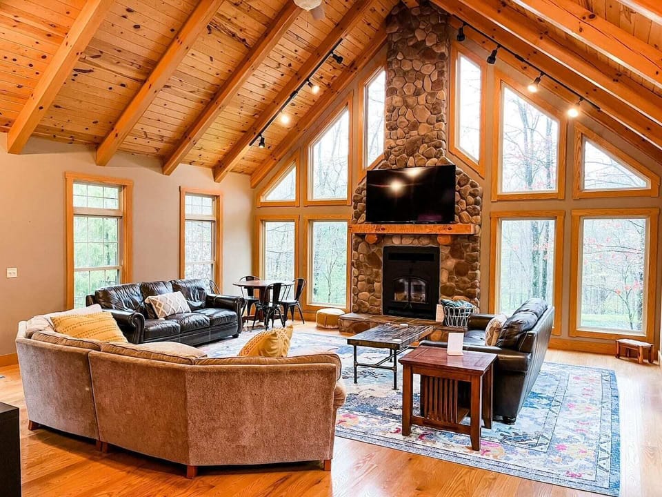 There’s something about a warm fire, a wall of windows, and all your people in one place that just feels right.