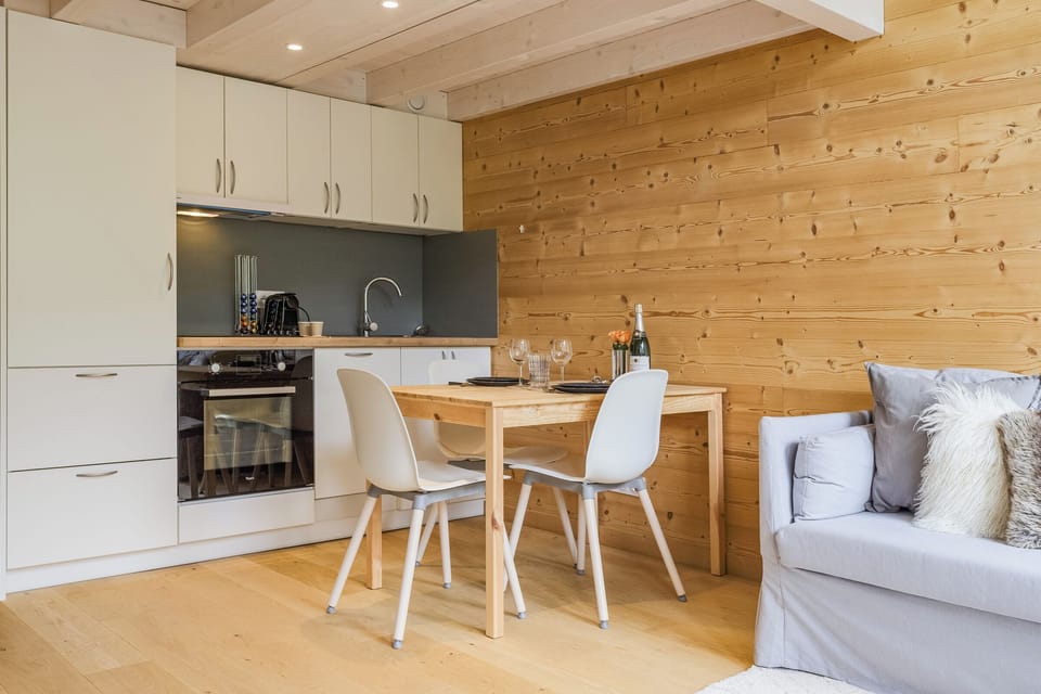 Living room and kitchen