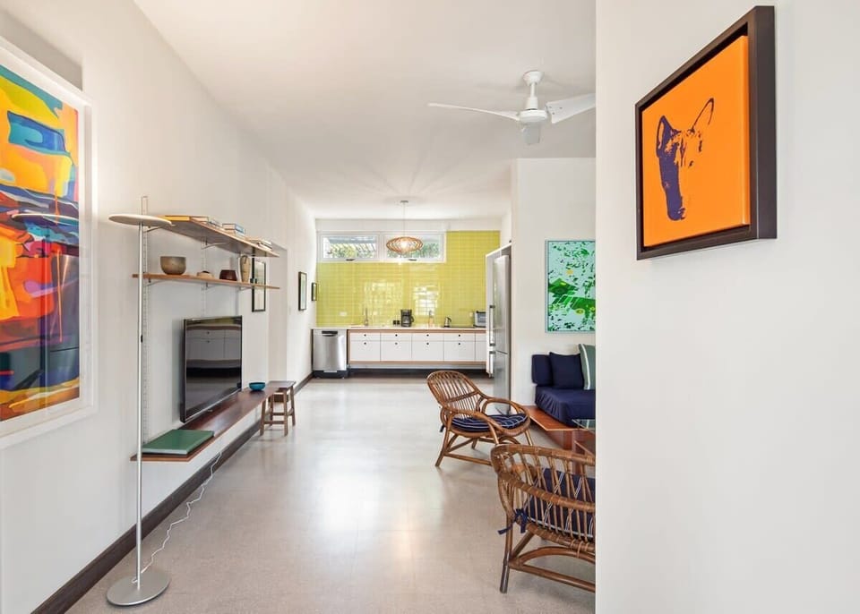 Living area features a flat screen TV