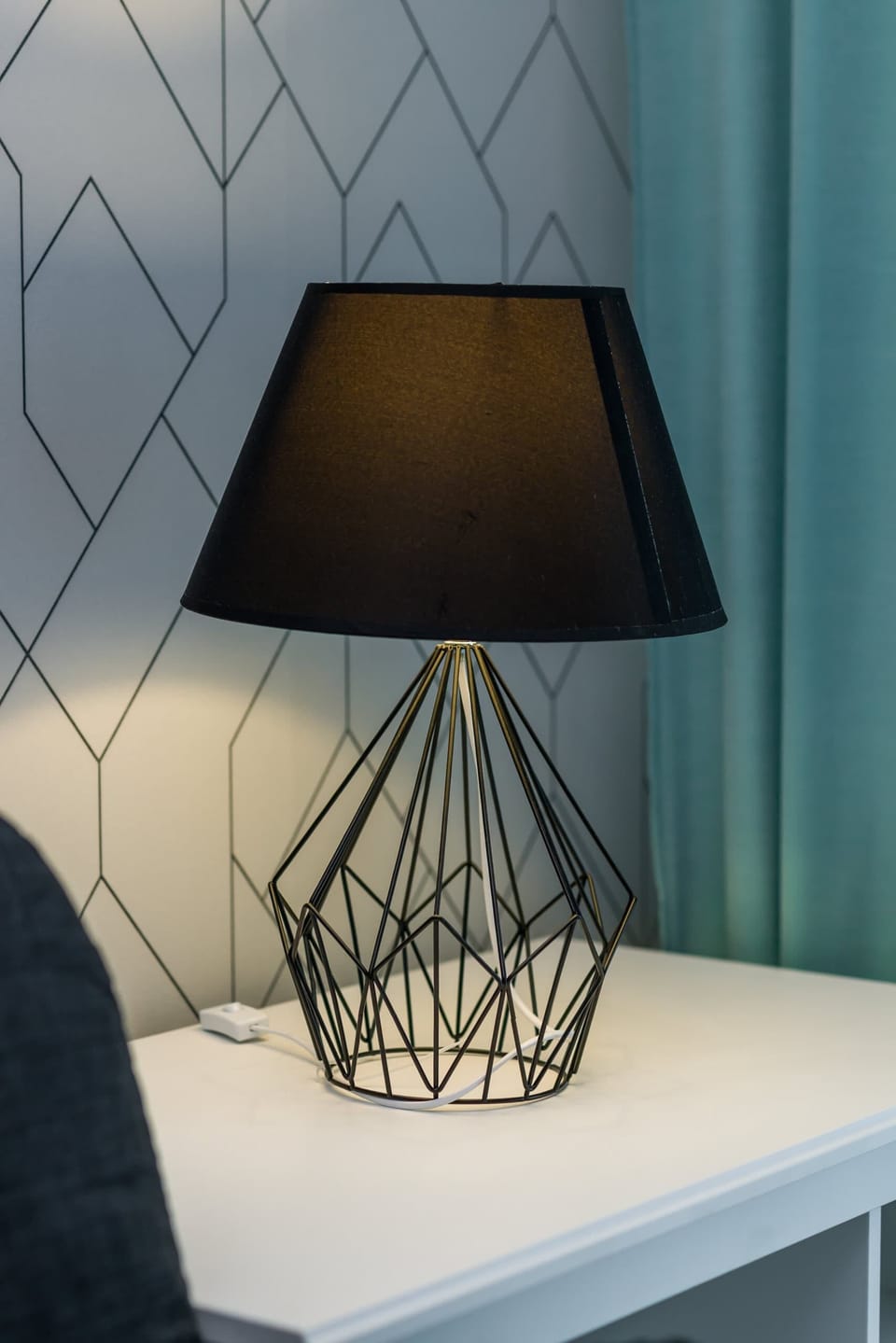 Stylish accessories in the apartment. 