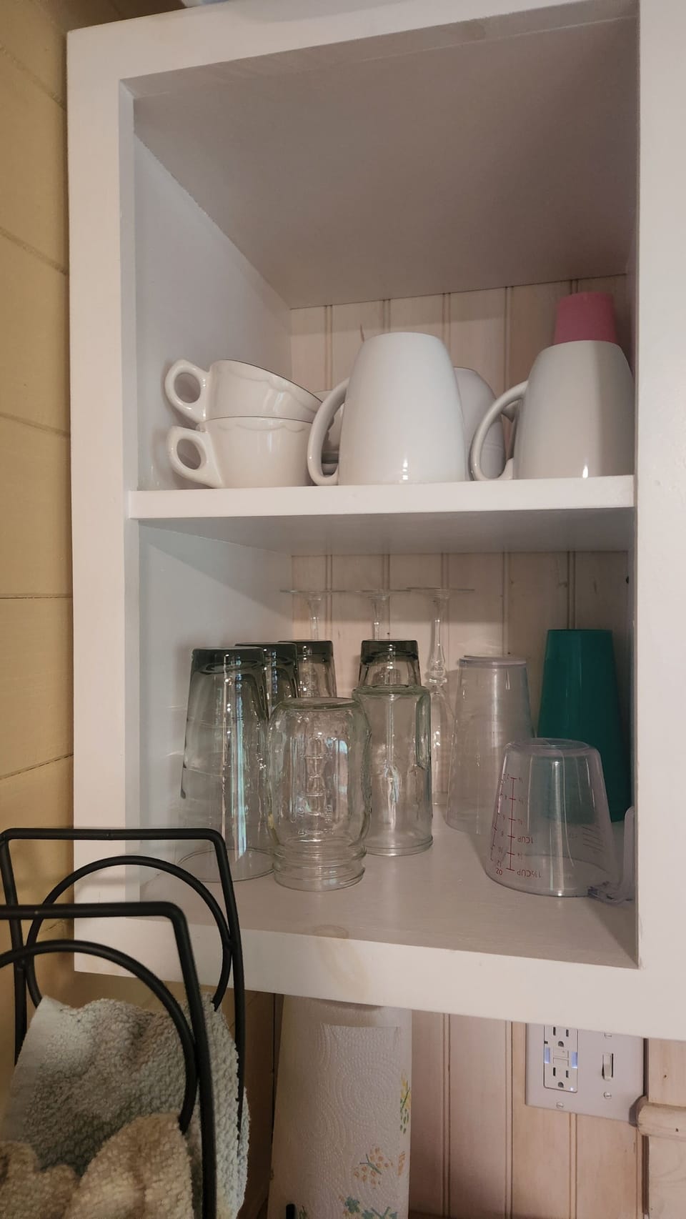 Kitchens include most of what you'll need for cooking, if you decide to stay in