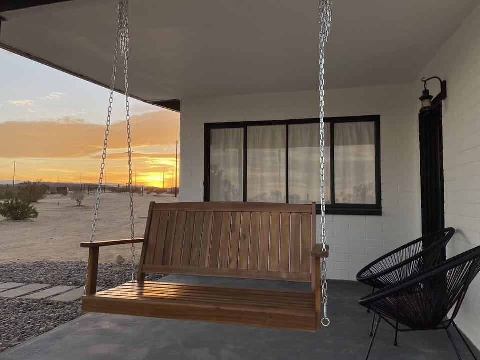 Porch swing & chairs