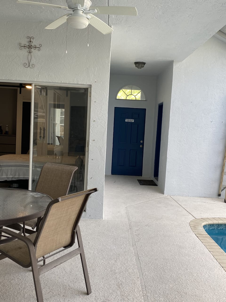 front entry from patio/mil quarters door on the right 
