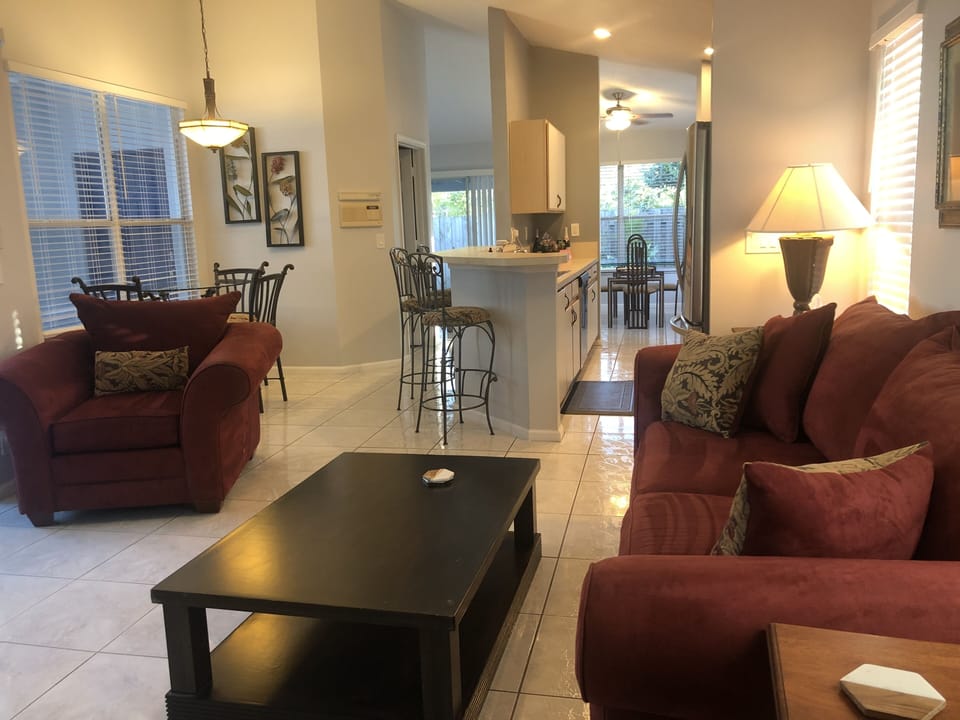 family room/ kitchen area