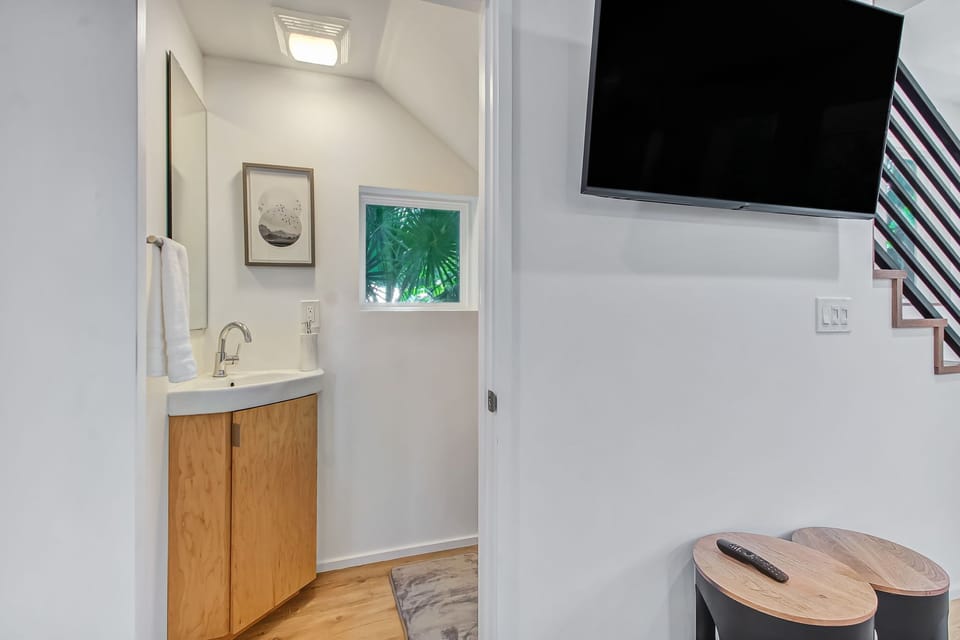 Modern half bathroom