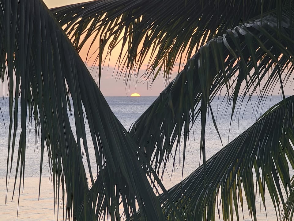 Sunset picture from the deck area