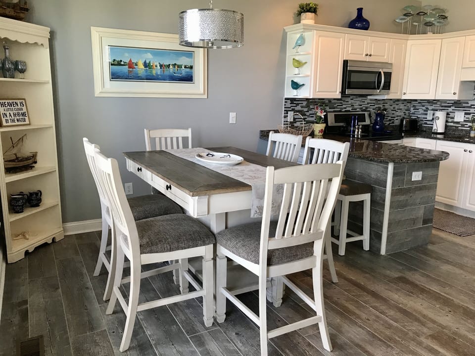 Counter height dining table for 6 