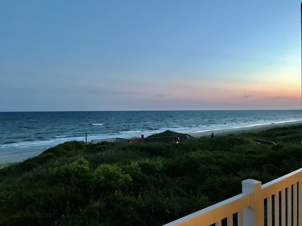 Sunset on the balcony 