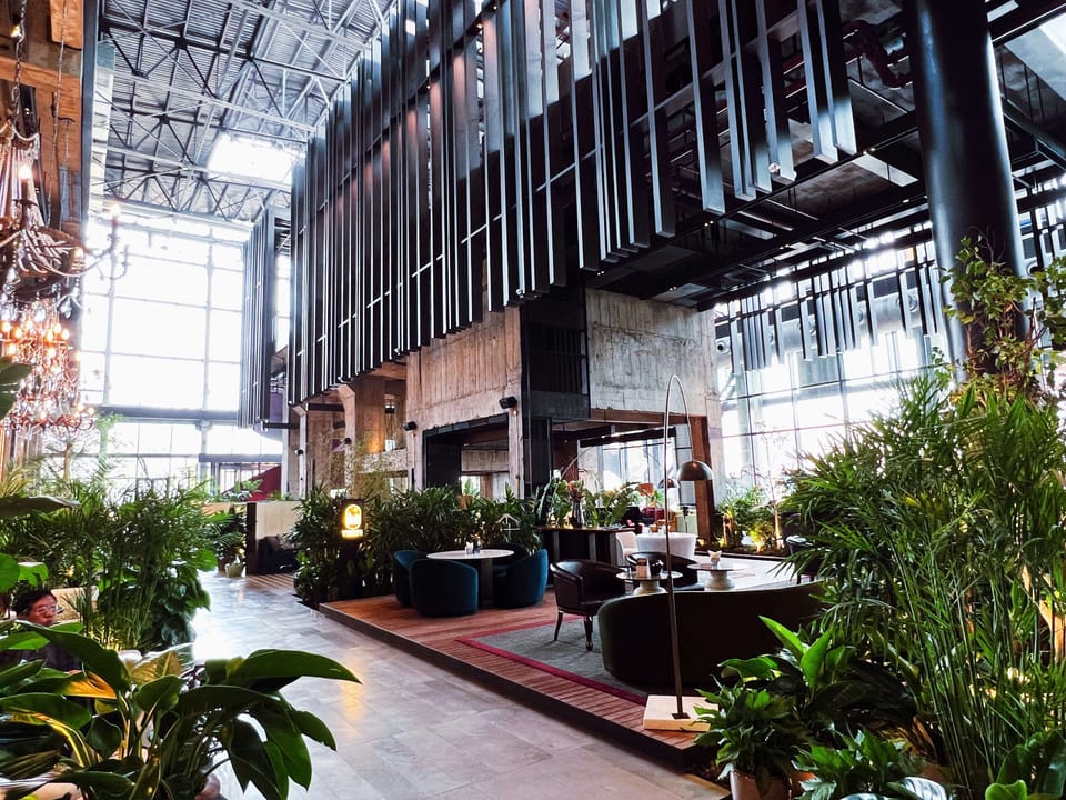 Brewpub, pool views, open daily