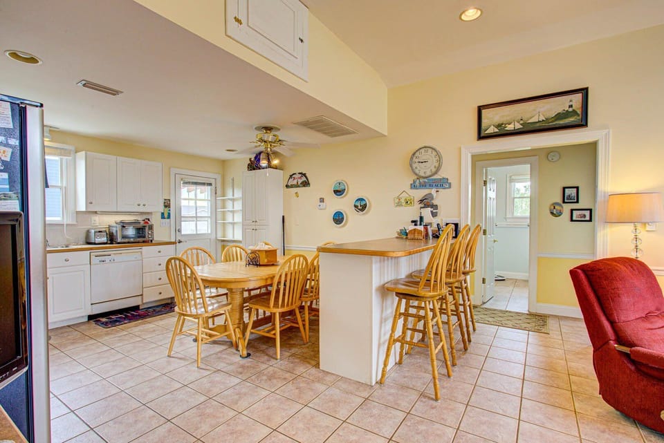 Fully equipped kitchen with stainless steel appliances and plenty of counter space.