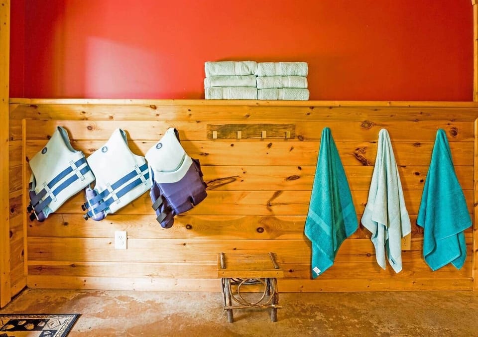 Safety first! We have five life jackets available for our guests. 3 child size and two adult size.