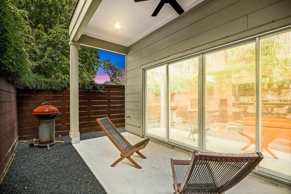 Outdoor patio off the main living area 