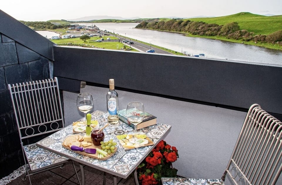 Enjoy breathtaking scenery whilst having a meal on the Balcony