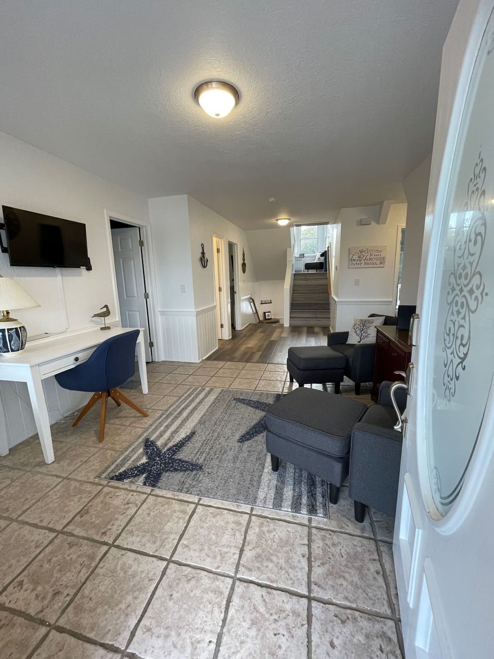 Front Hall with Office Area