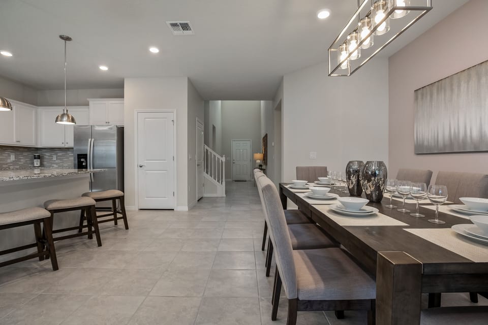View 3 of extravagant kitchen and dining area
