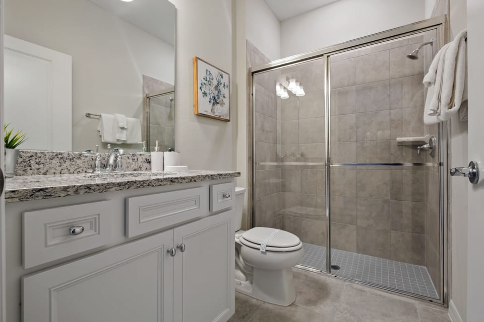 Excellent bathroom with walk-in shower