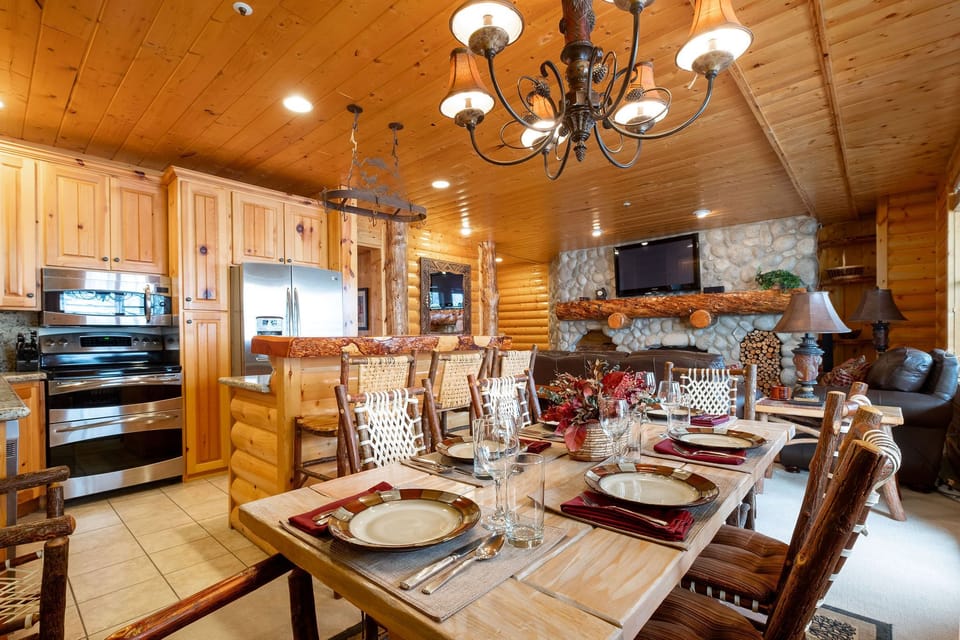 Dining and living area