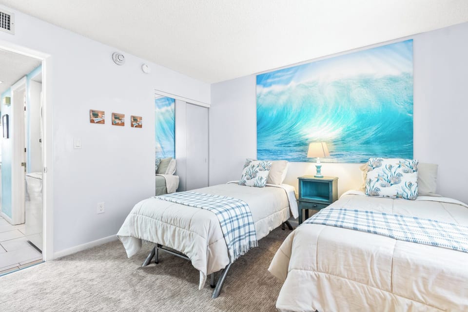 Two twin beds