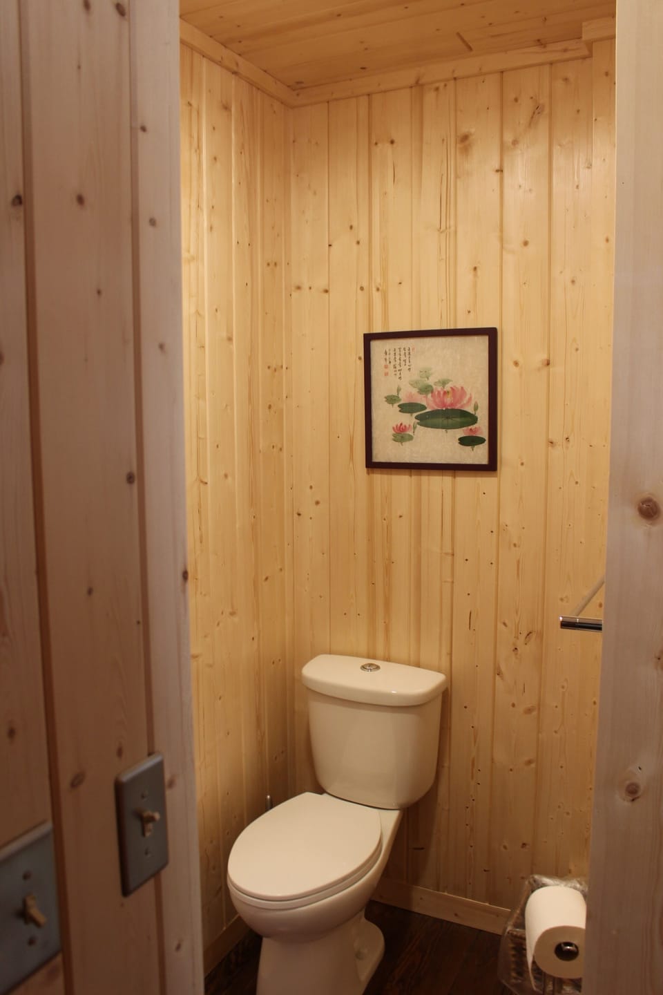 Main floor bathroom with shower and tub