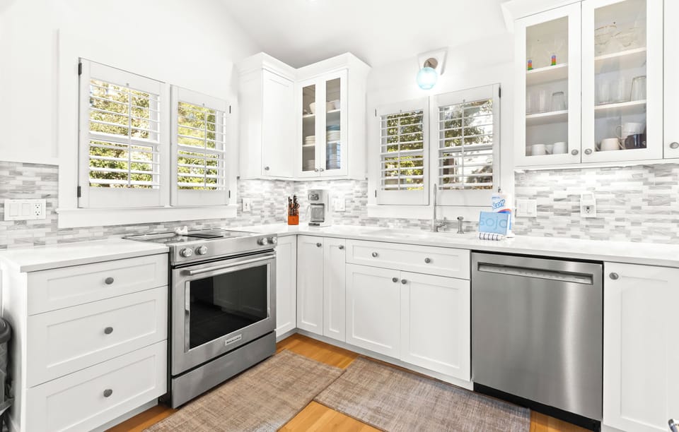 Step into your bright, fully-equipped kitchen