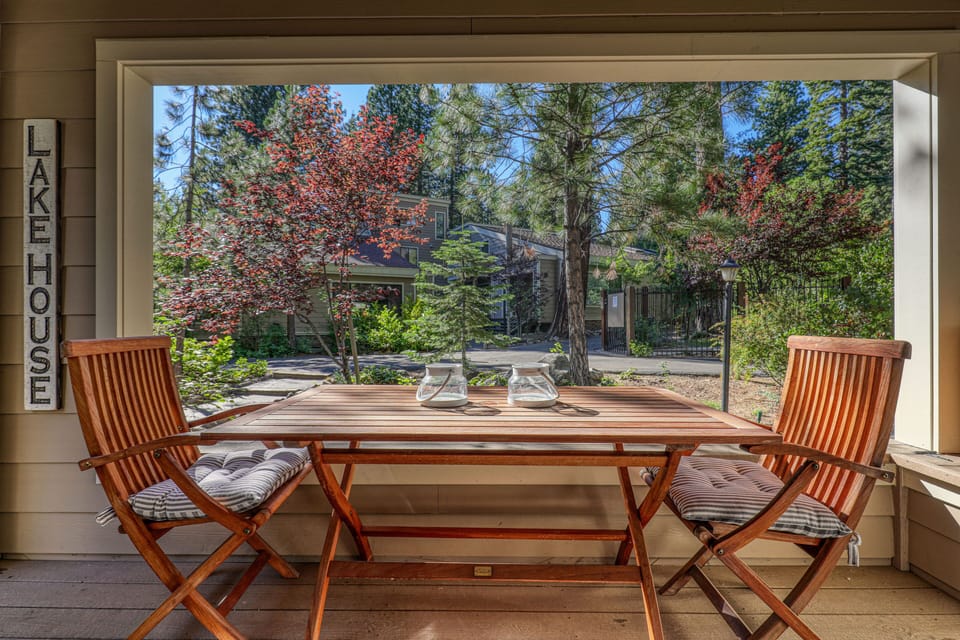 Front Deck for Morning Coffee!