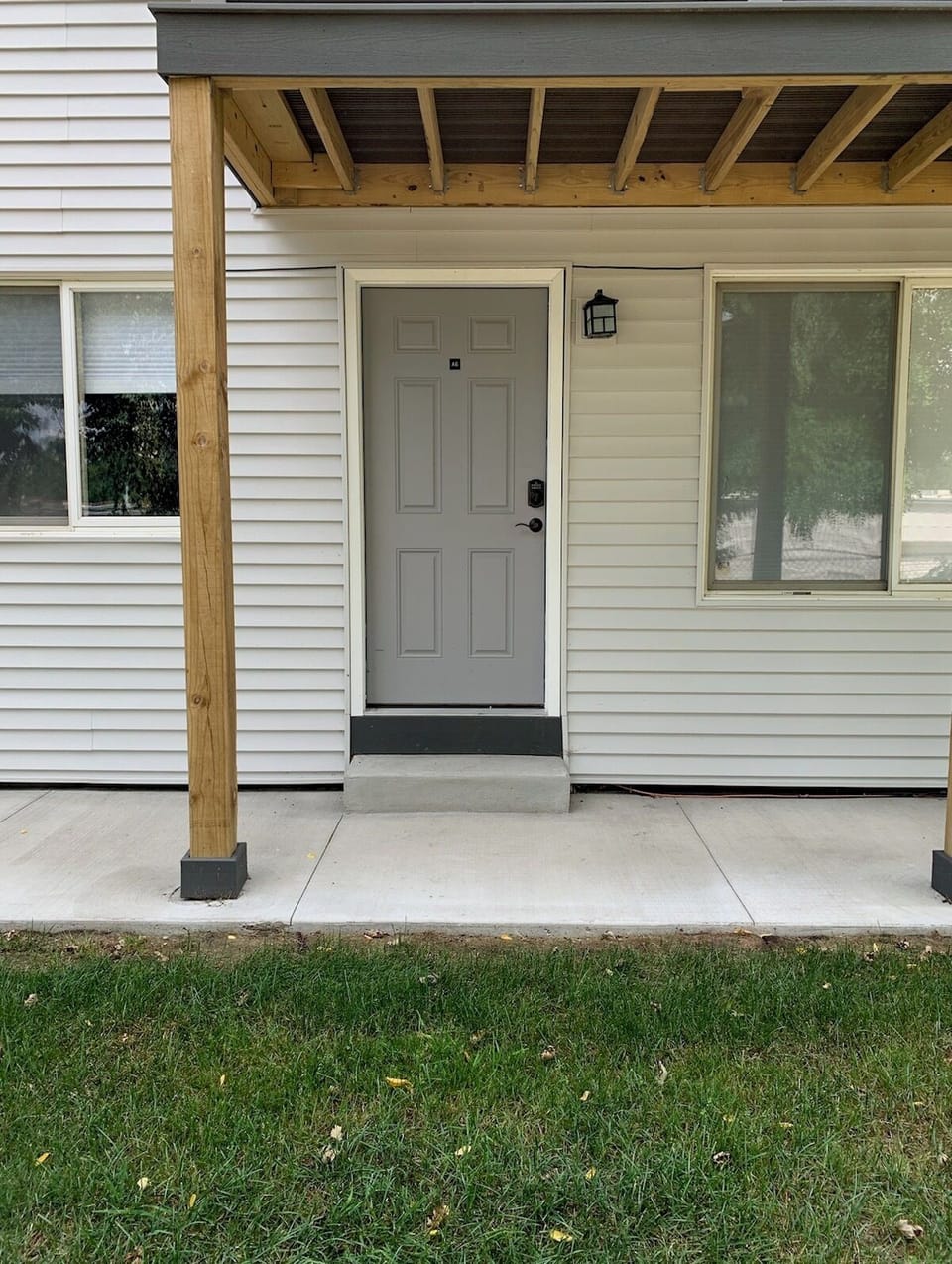 Unit is located on the first floor. Please note, there are steps up to building.