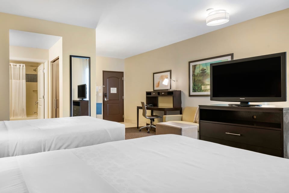 Studio Suite, 2 Queen Beds, Kitchen | Premium bedding, desk, laptop workspace, iron/ironing board
