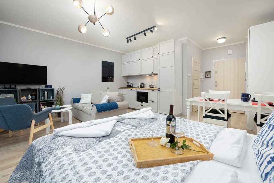 Spacious living room with full equipment. 
