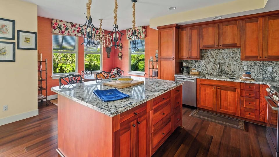 Pili Mai Resort at Poipu #14M - Kitchen & Dining Room - Parrish Kauai