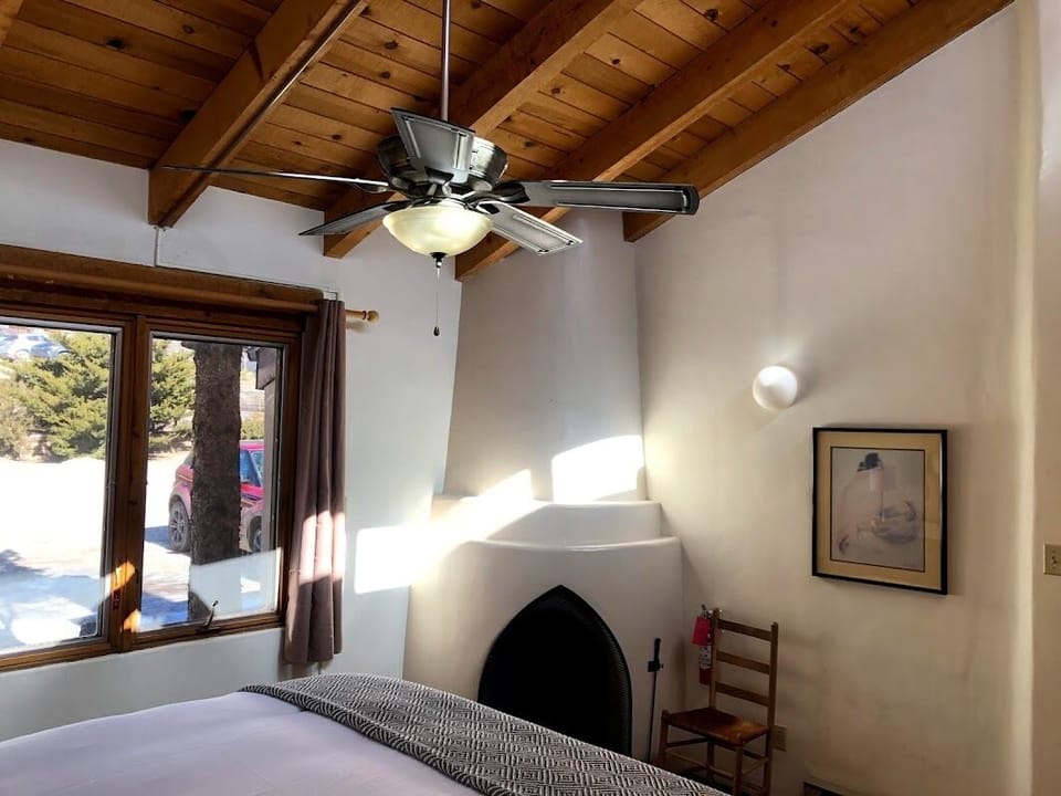 Kiva fireplace in the North bedroom
