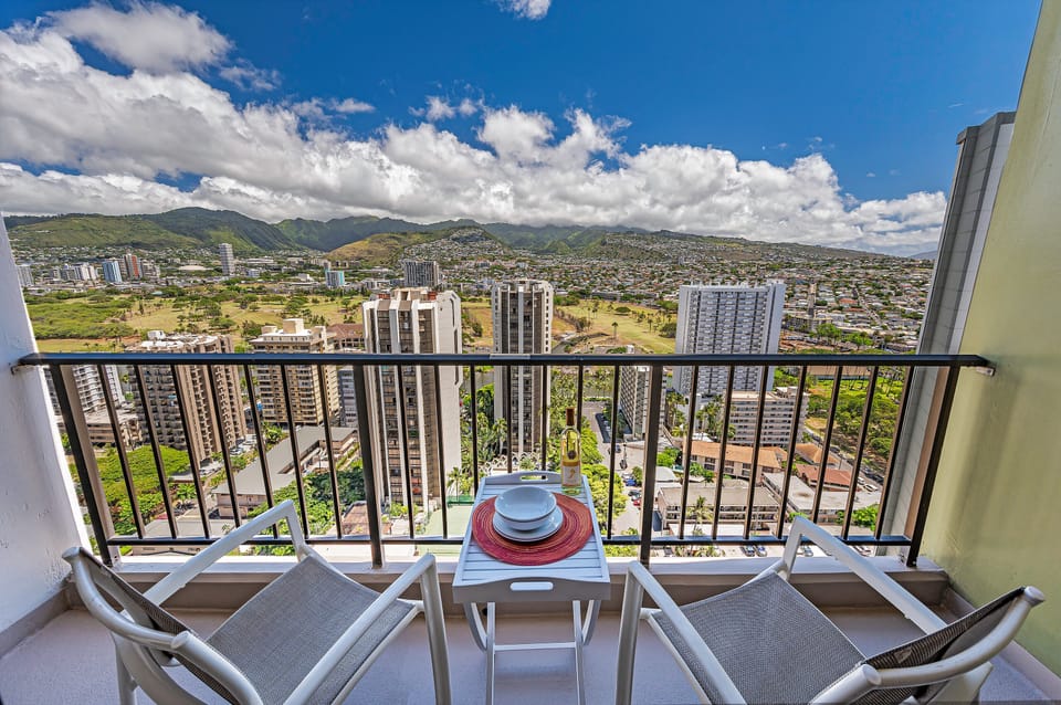 Mountain and City View from the Condo Lanai - Mountain and City View from the Condo Lanai