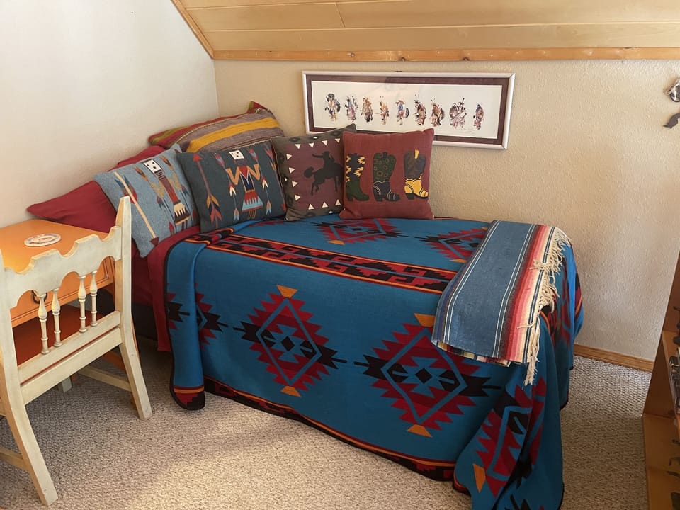 Twin loft bed. New mattress in 2021!! 