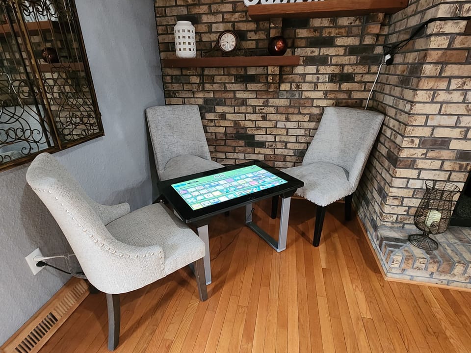 Infinity table no need to bring board games!