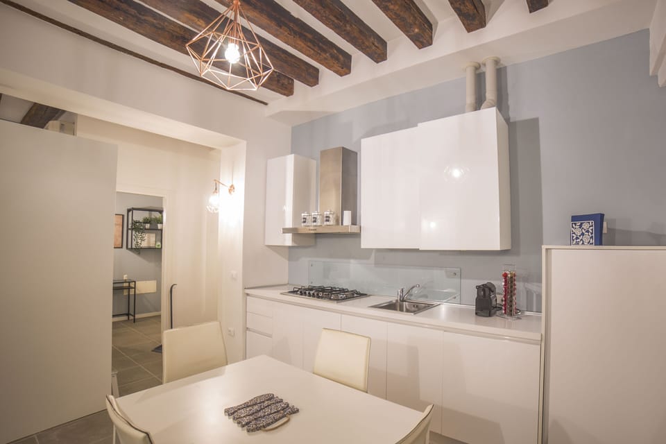 Comfort Apartment | Private kitchen | Full-size fridge, microwave, stovetop, dishwasher