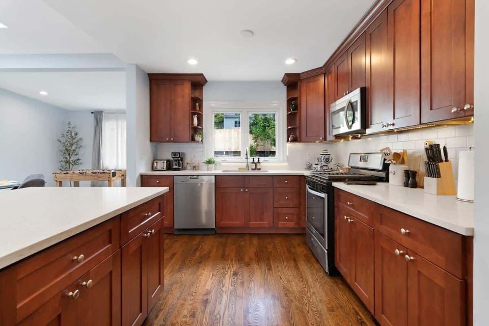 Fully stocked kitchen