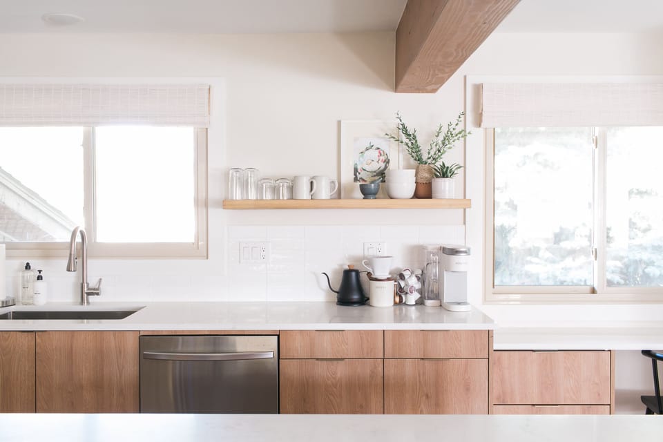 Keurig coffee maker + pour over set up. Locally roasted coffee is provided.