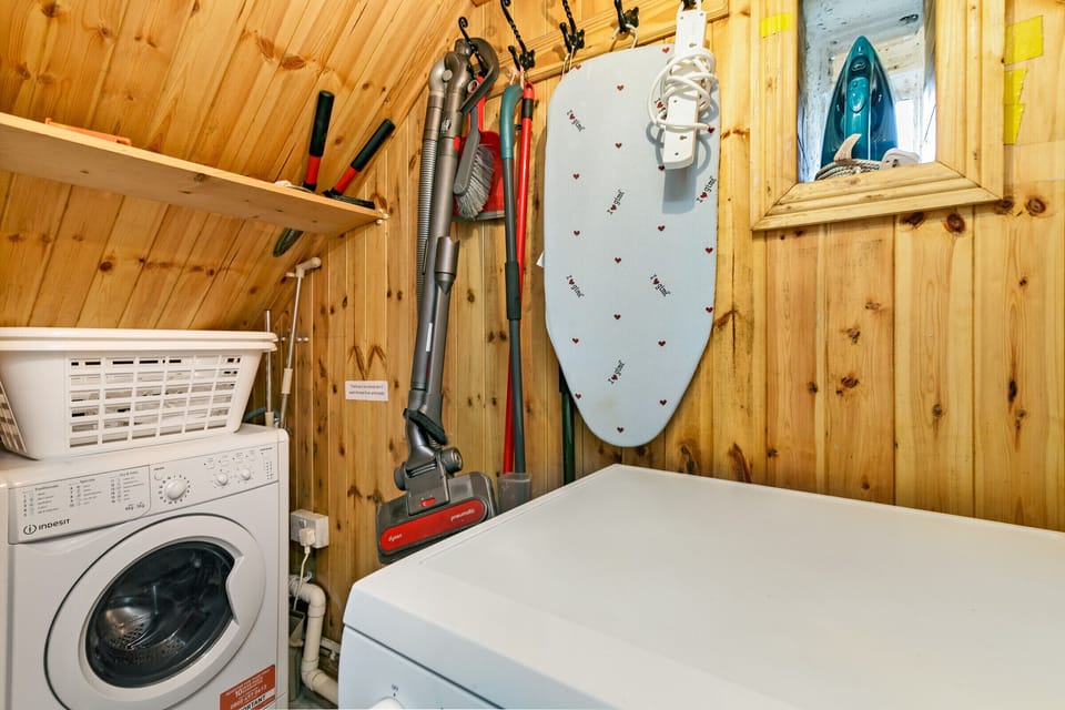 We have a laundry room and dishwasher for your convenience.